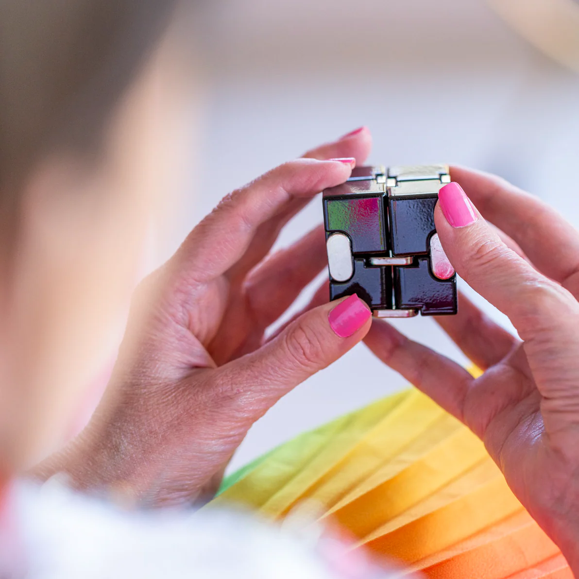BLACK Metal Infinity Cube - Image 3