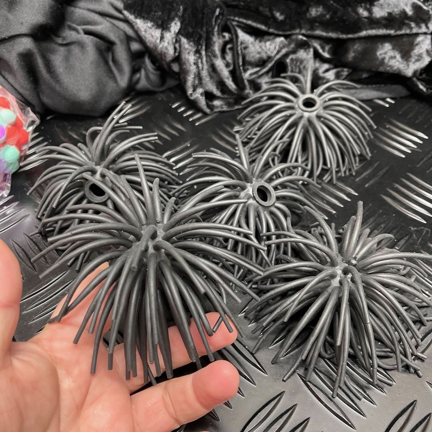 Tickle On Top : BLACK - Pack of 6 Sensory Squishy Toppers - Image 7