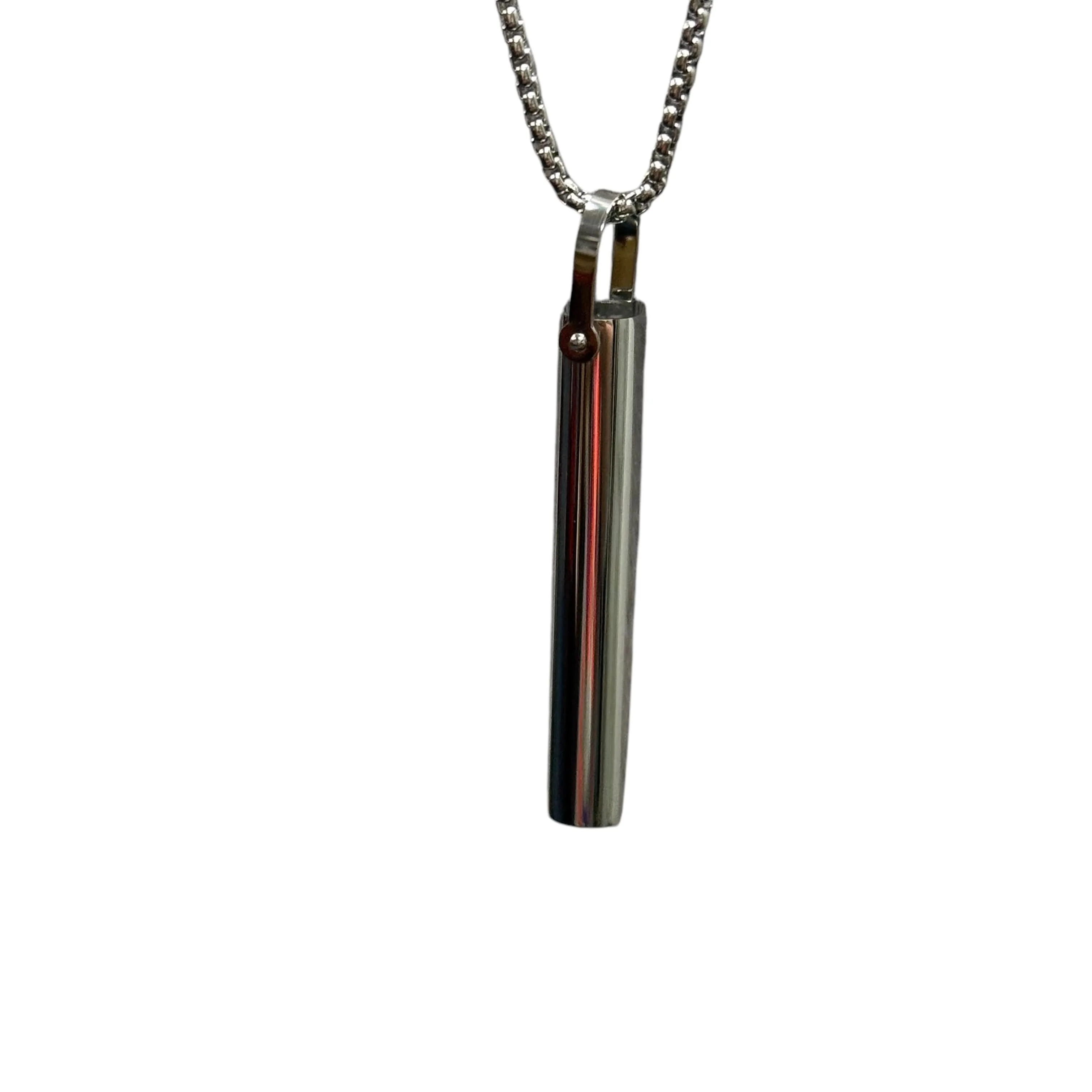 Breath Tool 304 grade Stainless Steel  - Mindful Breathing Unisex Necklace - Image 10