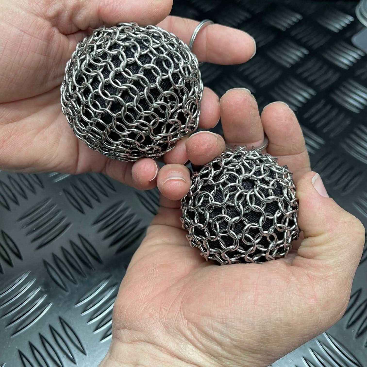 Chain Maille BALLS - Firm Squish & Picking Support - 2 size options - Image 11