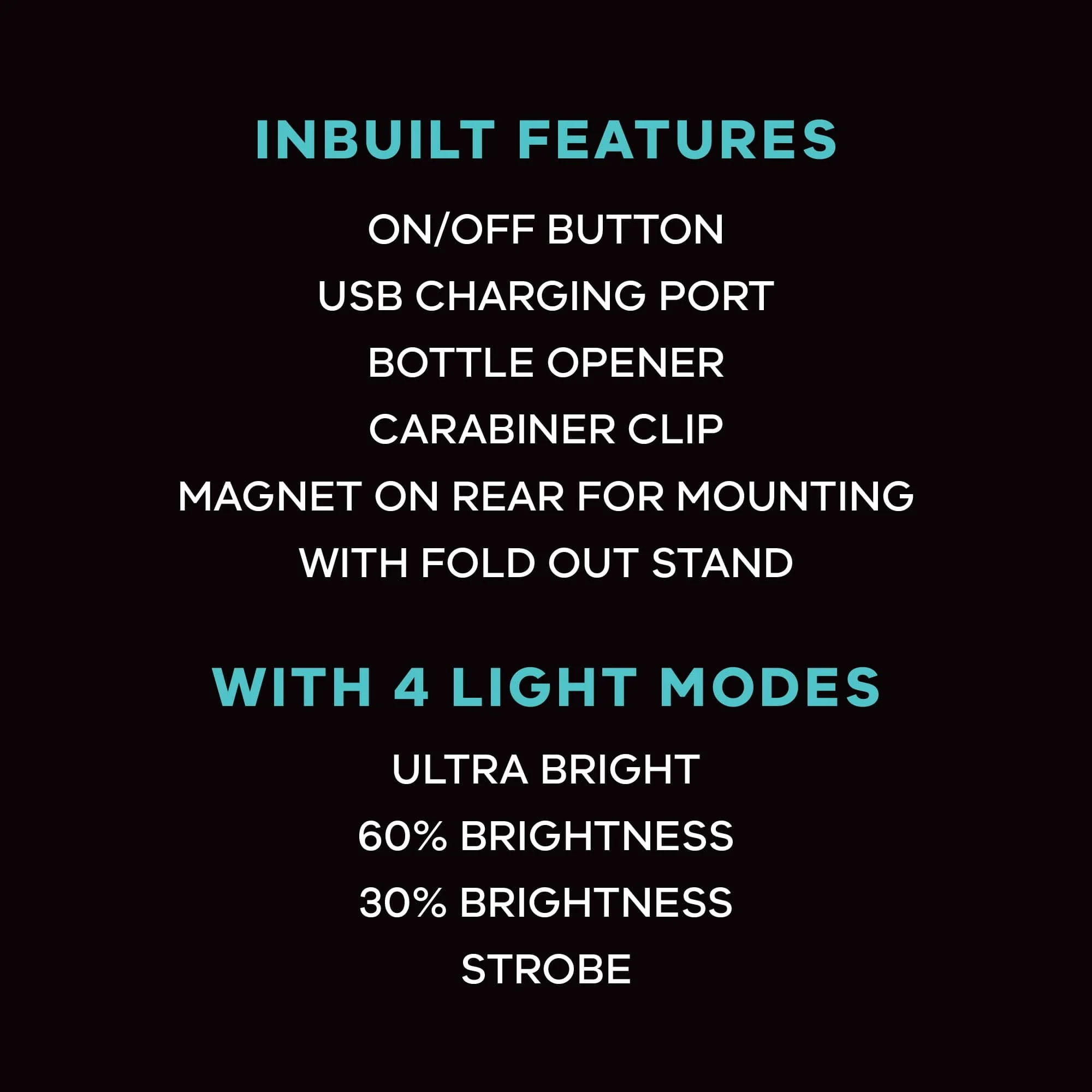 Mini Light - USB Rechargeable,  Multi Modes - Image 2