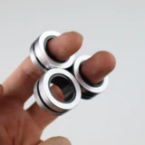 Original Magnetic Fidget Rings - Sliver Colour Plastic - Image 10