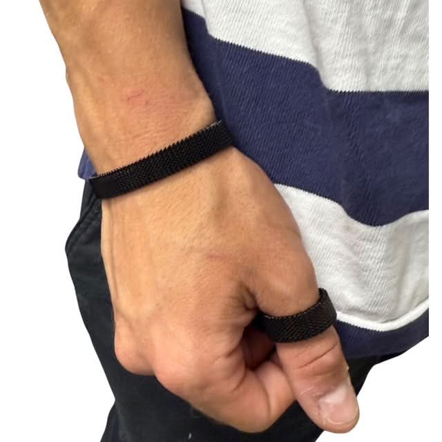 StimMesh Set - Unisex Ring + Bracelet  - Low Profile Gentle ‘Ouch’ Supports - Image 30