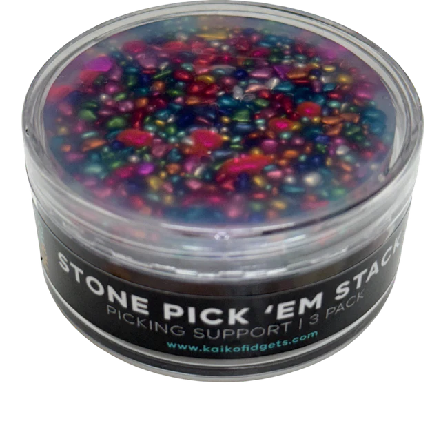 Stone Pick ‘Em Stack - pack of 3 natural stone discs - Kaiko Picking & Popping Support - Image 8